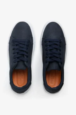 KIDS Blue ecosuede sneakers
