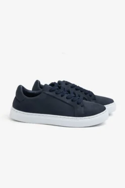 KIDS Blue ecosuede sneakers