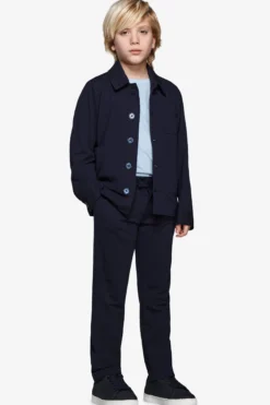 KIDS Blue jersey overshirt