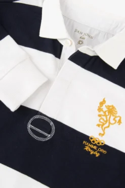KIDS Blue striped polo shirt