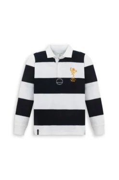 KIDS Blue striped polo shirt
