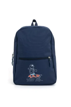 KIDS Blue technical backpack with print