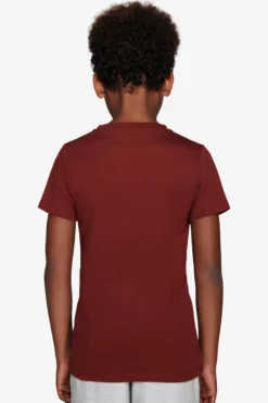 KIDS Burgundy basic t-shirt with pocket
