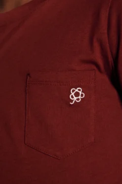 KIDS Burgundy basic t-shirt with pocket