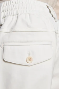 KIDS Cream jersey trousers