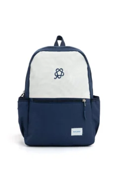 KIDS Cream two-tone technical backpack
