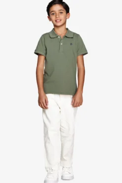 KIDS Green embroidered polo