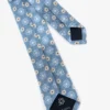 KIDS Light blue floral tie