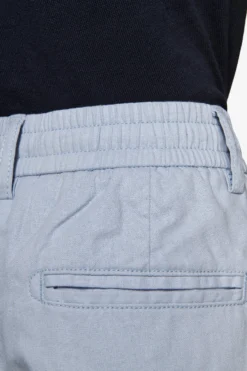 KIDS Light blue linen blend drawstring pants