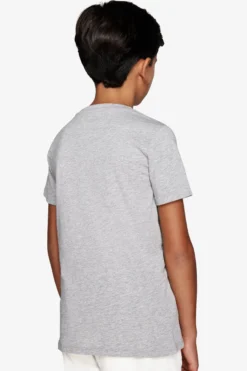 KIDS Light gray basic t-shirt with pocket