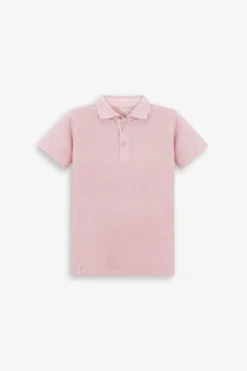 KIDS Pink piqué polo shirt