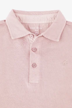 KIDS Pink piqué polo shirt