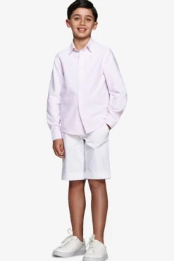 KIDS Pink striped Oxford shirt