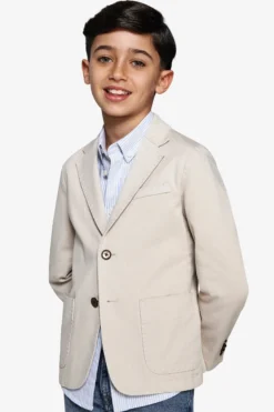 KIDS Sand textured stretch blazer