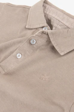 KIDS Taupe piqué polo shirt