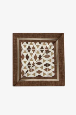 KIDS Tobacco diamond pattern pashmina scarf