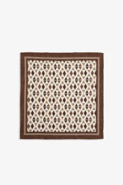 KIDS Tobacco diamond pattern pashmina scarf