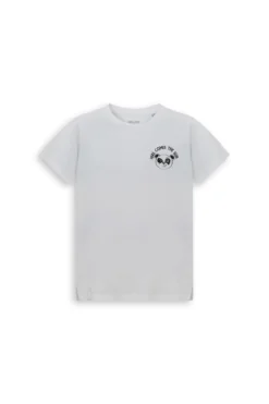 KIDS White basic t-shirt with print