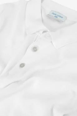 KIDS White knit polo