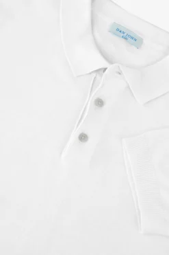 KIDS White knit polo