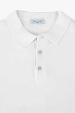 KIDS White knit polo