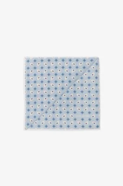 Light blue cashmere pattern pocket square