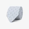 Light blue circle pattern jacquard tie