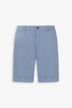 Light blue gabardine Bermuda shorts