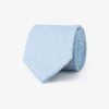 Light blue geometric pattern tie