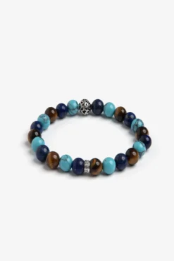 Light blue medium pearls bracelet