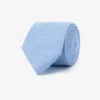 Light blue micro-pattern jacquard tie