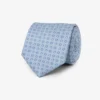 Light blue micro pattern tie