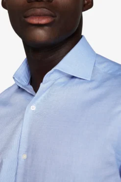 Light blue slim Oxford shirt