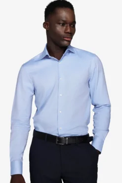 Light blue slim Oxford shirt