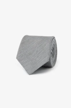 Light gray classic tie