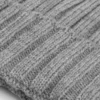 Light gray English rib beanie