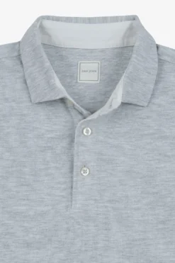 Light gray piquet polo shirt