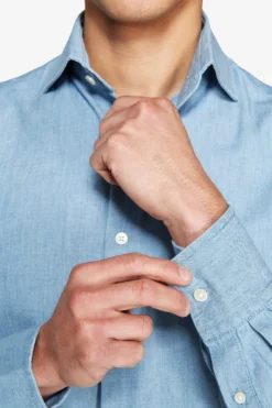 Light wash denim shirt