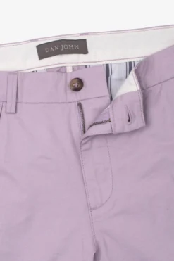 Lilac gabardine Bermuda shorts