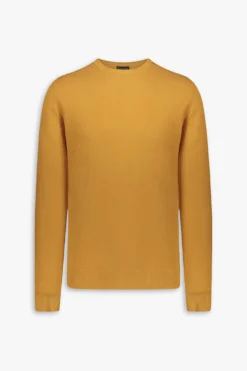 Melon cotton crew-neck jumper