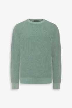 Mint ribbed crewneck sweater