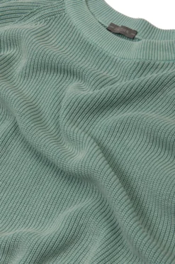 Mint ribbed crewneck sweater