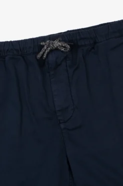 Navy garment-dyed Bermuda shorts