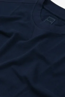 Navy piquet t-shirt