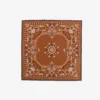 Orange cashmere design pocket square