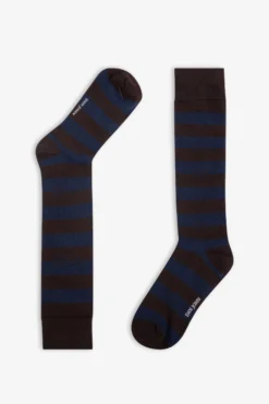 3-pack multi-pattern blue socks