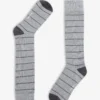 3-pack multi-pattern gray socks