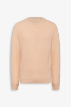 Peach cotton crewneck sweater