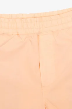 Peach parachute fabric bermuda shorts