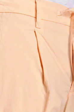 Peach parachute fabric drawstring trousers